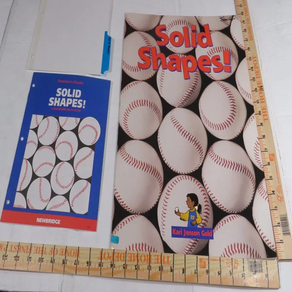 Solid Shapes BIG BOOK (almost 2 feet tall) with teacher pages CLASSROOM SIZE